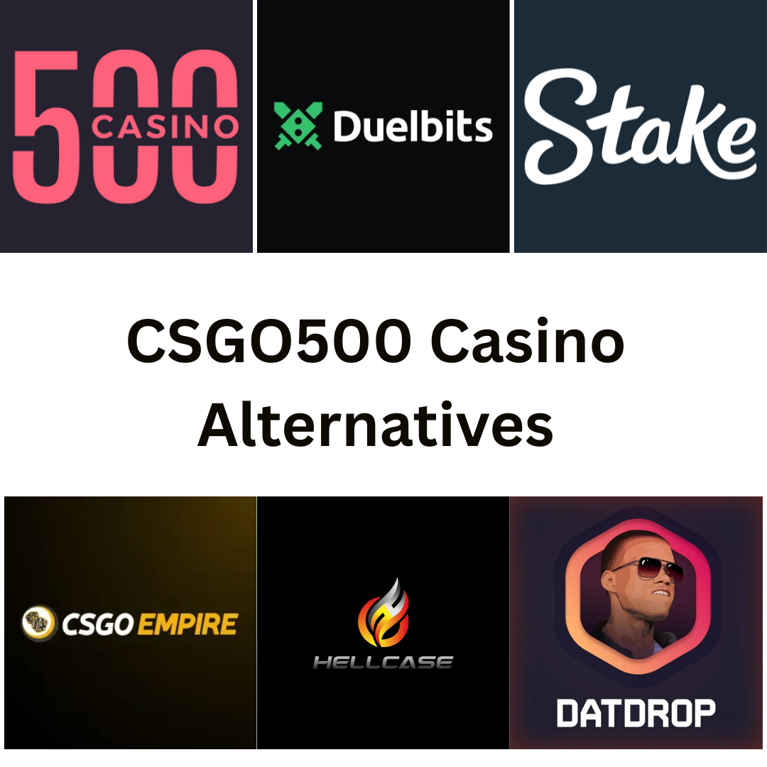 CSGO500 casino alternatives displayed by logo