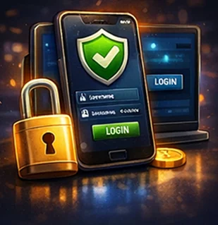 Quick nav illustration: login and account access
